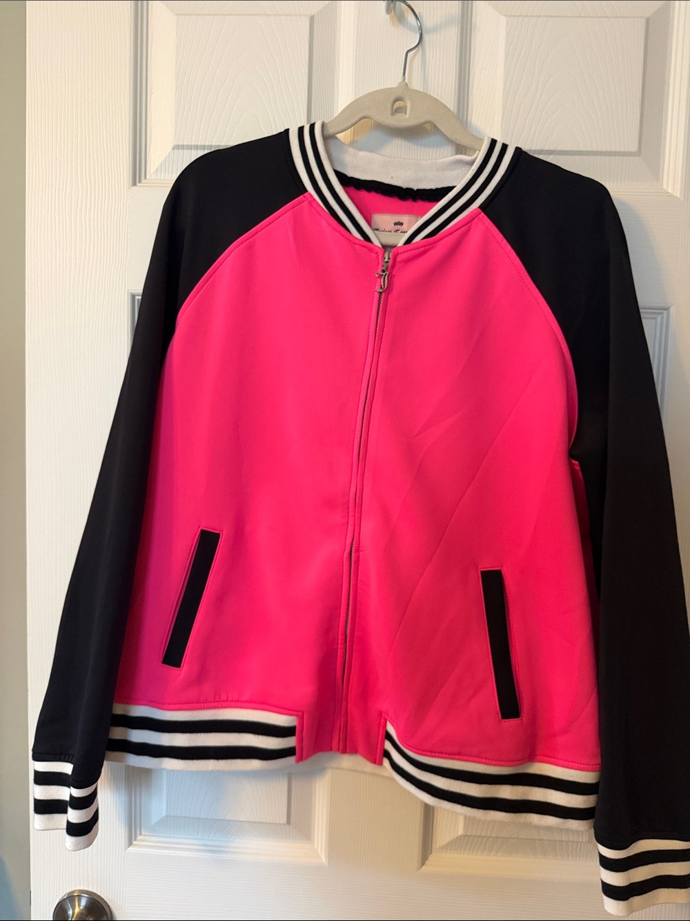 Juicy Couture Neon Pink Logo Track Jacket